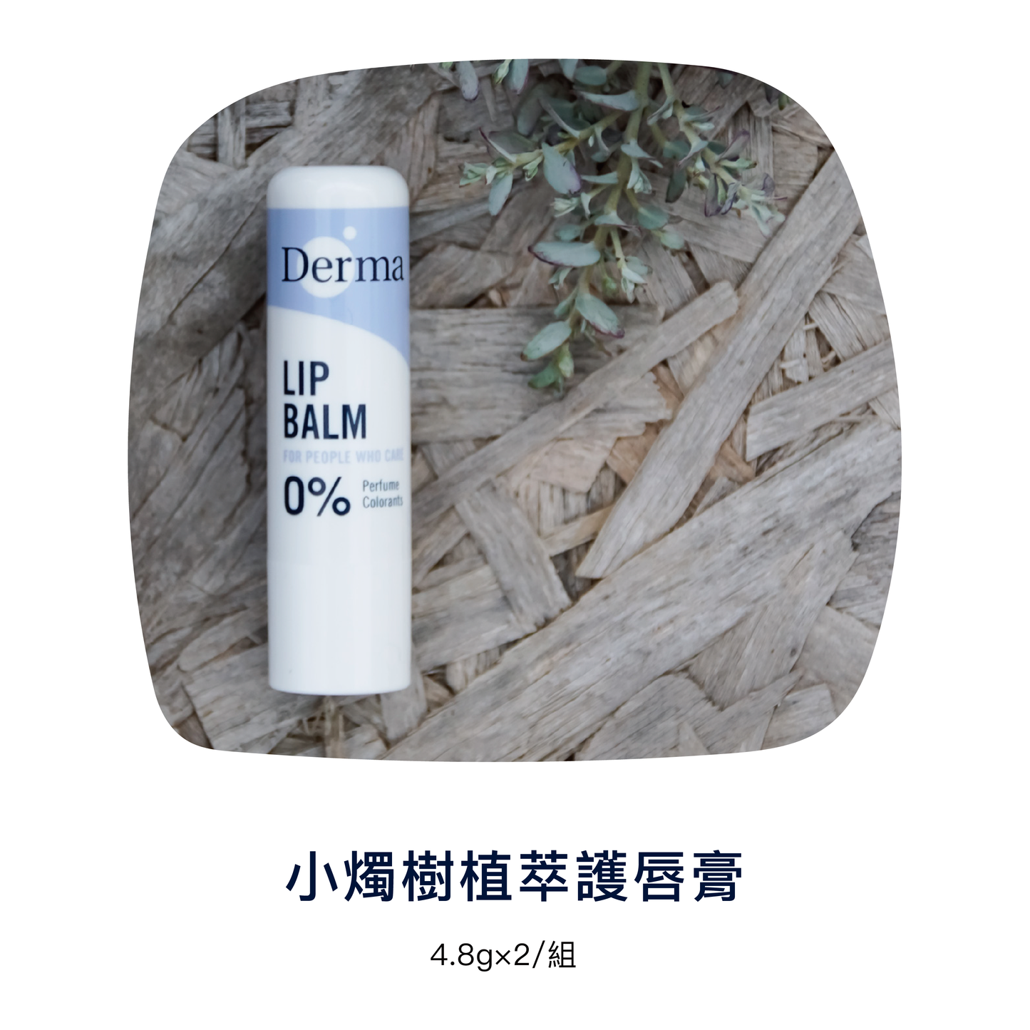 Derma Lip Balm (2 X 4.8 G) 小燭樹植萃護唇膏