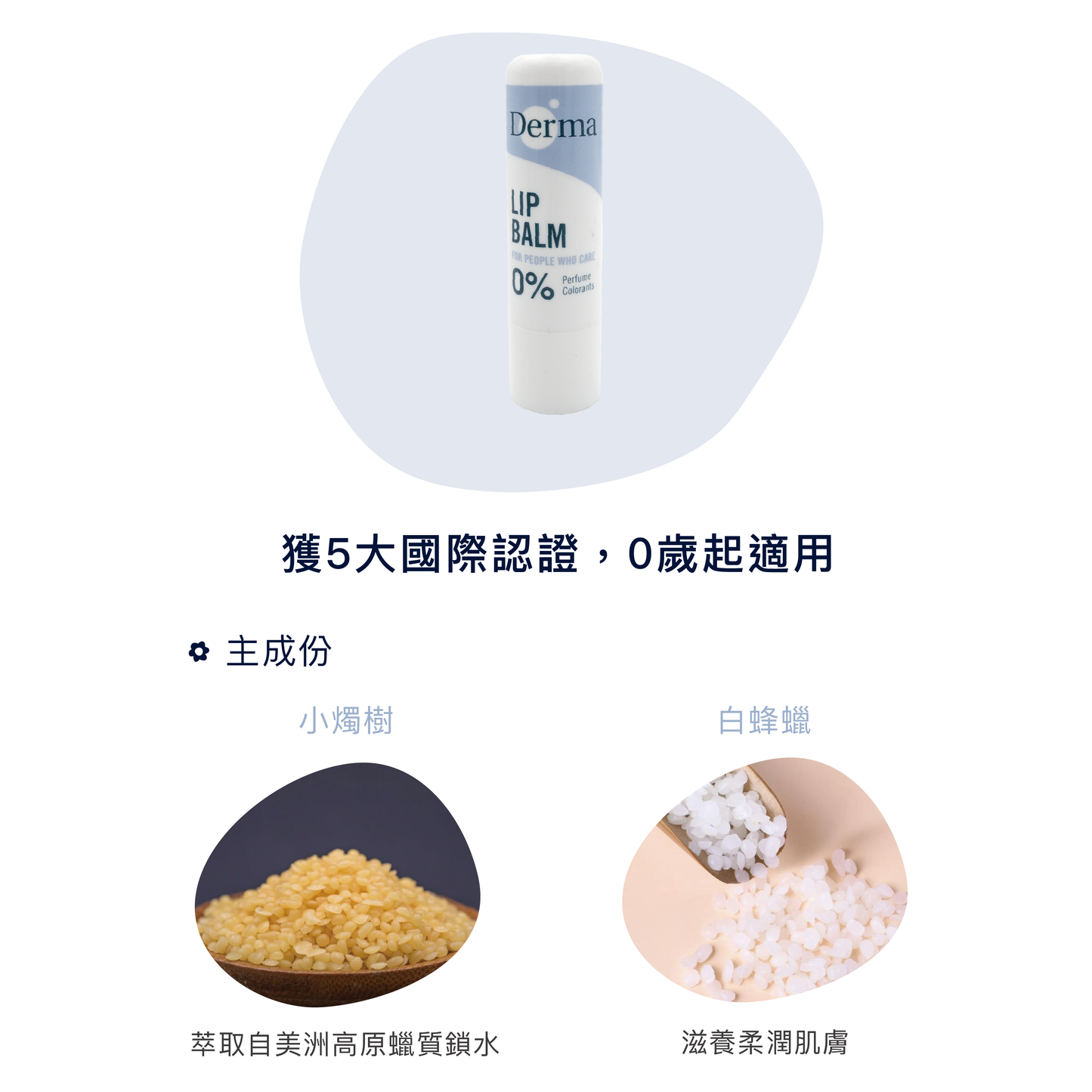 Derma Lip Balm (2 X 4.8 G) 小燭樹植萃護唇膏