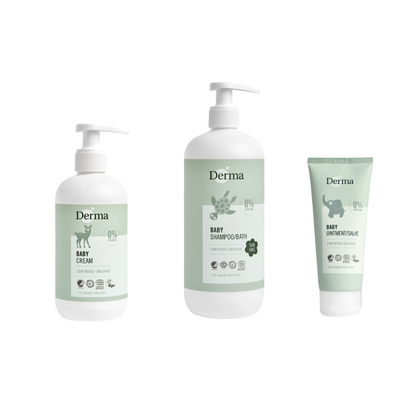 寶寶有機守護親親肌膚三件組 Organic Baby Skin Protection 3-Piece Set (Oil + Shampoo/Bath 500ml + Salve)